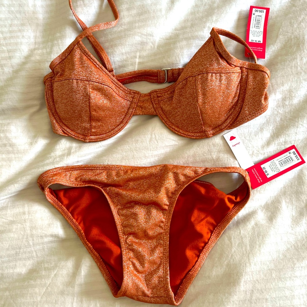 Two piece swimsuit medium top and small bottom